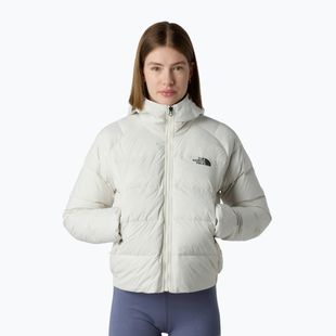 Geacă cu puf pentru femei The North Face Hyalite Down Hoodie white dune