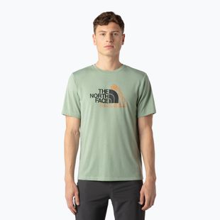 Tricou pentru bărbați The North Face Mountain Foundation Graphic state moss