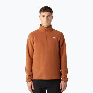 Bluză  pentru bărbați The North Face Glacier Fleece 1/4 Zip burnt umber