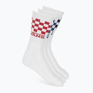 Șosete Vans Classic Check Crew 3 perechi white