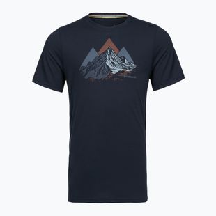 Tricou pentru bărbați Smartwool Peak Bagger Active SS Graphic Tee navy