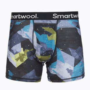 Boxeri termoactivi pentru bărbați Smartwool Merino Print Boxer Brief Boxed blue sum sector