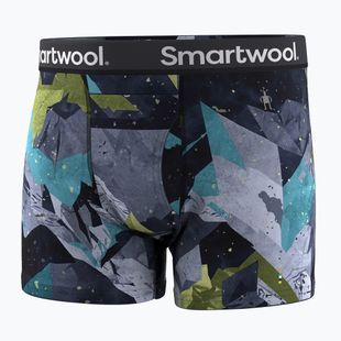 Boxeri termoactivi pentru bărbați Smartwool Merino Print Boxer Brief Boxed blue sum sector