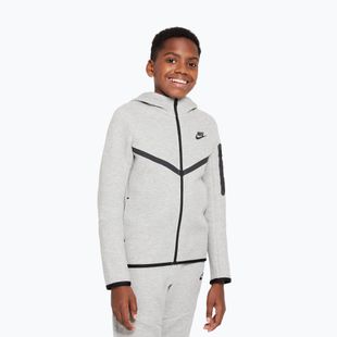 Bluză pentru copii Nike Sportswear Tech Fleece dark grey heather/black/black