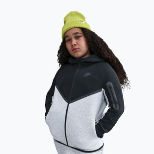 Bluză pentru copii Nike Sportswear Tech Fleece Full-Zip dark grey heather/black/black/black