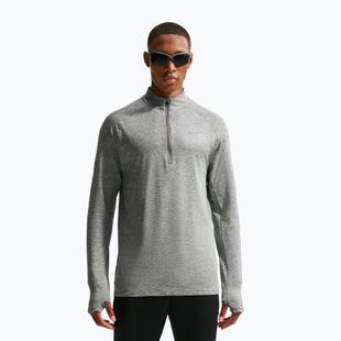 Bluză de alergare pentru bărbați Nike Stride 1/4 Zip Dri-Fit smoke grey/heather