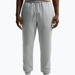 Pantaloni pentru bărbați Nike Club Cuffed Brushed dark grey heather/light smoke grey/white