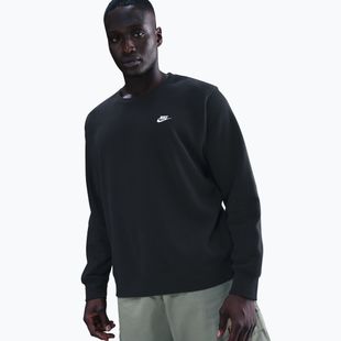 Bluză pentru bărbați Nike Club Fleece Crew black/white