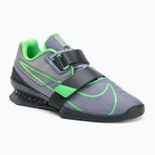 Încălțăminte pentru ridicarea greutăților Nike Romaleos 4 ashen slate/green strike/anthracite