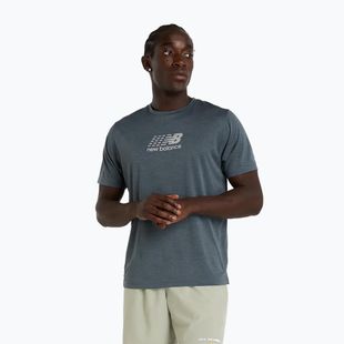 Tricou de alergare pentru bărbați New Balance Athletics Reflective graphite