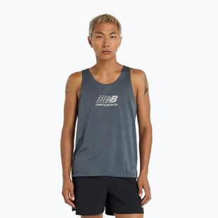 Tricou de alergare New Balance Athletics Reflective graphite pentru bărbați