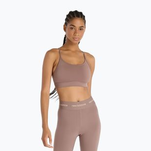 Sutien de antrenament New Balance Essential Yoga brown