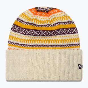 Căciulă de iarnă pentru femei New Era Rail Isle Cuff Knit Beanie light beige