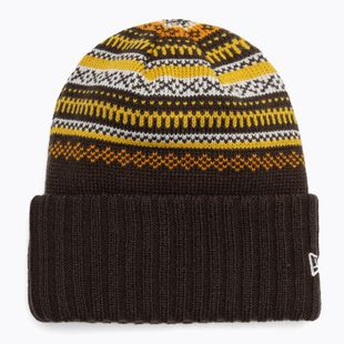 Căciulă de iarnă pentru femei New Era Rail Isle Cuff Knit Beanie dark brown