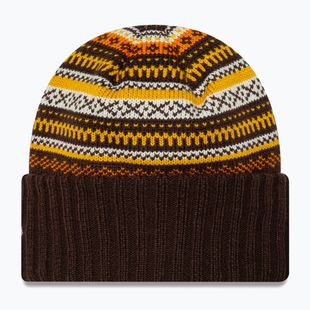 Căciulă de iarnă pentru femei New Era Rail Isle Cuff Knit Beanie dark brown