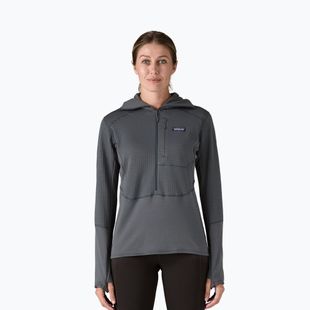 Geacă softshell pentru femei Patagonia R1 Hybrid Pullover Hoody smolder blue