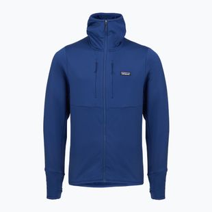 Bluză de trekking pentru bărbați Patagonia R1 Thermal Full Zip Hoody clement blue