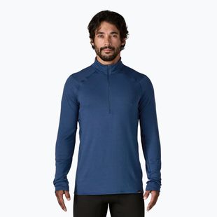 Bluză pentru bărbați Patagonia Cap Termal Weight Zip Neck clement blue