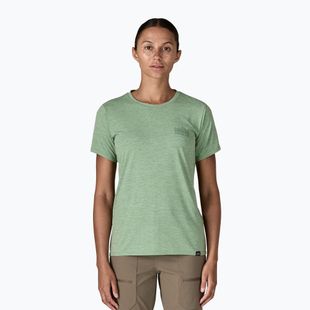 Tricou pentru femei Patagonia Cap Cool Daily Graphic Shirt strataspire / ellwood green x-dye