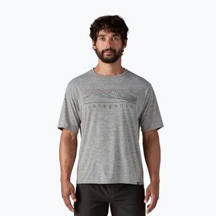 Tricou pentru bărbați Patagonia Cap Cool Daily Graphic Shirt stratapeaks / feather grey