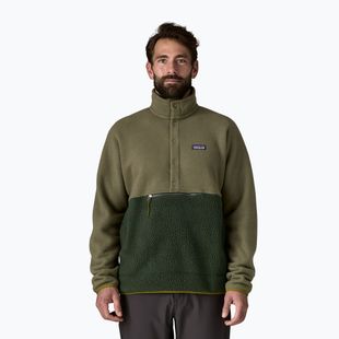 Bluză de trekking pentru bărbați Patagonia Retro Pile 1 / 2 Snap P / O old growth green