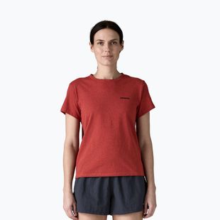 Tricou pentru femei Patagonia P-6 Logo Responsibili-Tee potters red