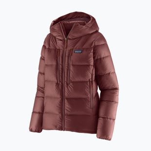 Geacă de puf pentru femei Patagonia Fitz Roy Down Hoody dark ruby w / sizzle red