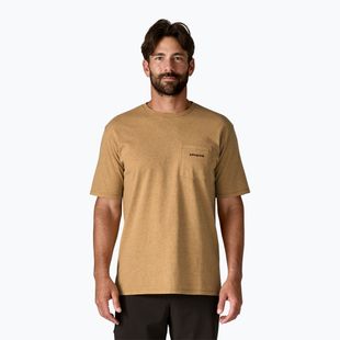 Tricou pentru bărbați Patagonia Boardshort Logo Pocket Responsibili talon gold
