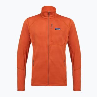 Bluză fleece pentru bărbați Patagonia R1 Hybrid coal orange