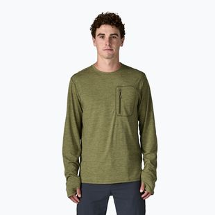 Longsleeve pentru bărbați Patagonia Capilene Cool Sun caper green/buckhorn green x-dye