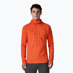 Bluză pentru bărbați Patagonia R1 Ultralight Hoody coal orange