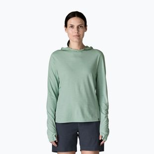 Bluză pentru femei Patagonia Capilene Cool Sun Hoody thermal blue/thin ice x-dye