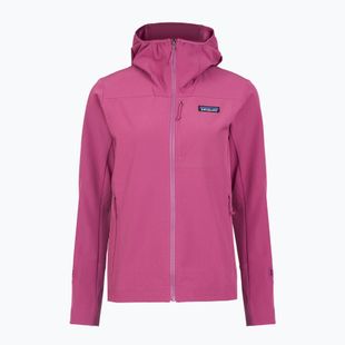 Geacă softshell pentru femei Patagonia R1 CrossStrata Hoody faded magenta
