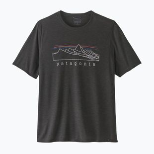 Tricou pentru bărbați Patagonia Cap Cool Trail Stratapeaks ink black