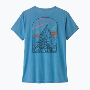 Tricou pentru femei Patagonia Capilene Cool Daily - Cloud Crag shore blue/light shore blue x-dye