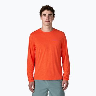 Longsleeve pentru bărbați Patagonia Capilene Cool Daily - Boardshort Logo orange peel/light orange peel x-dye