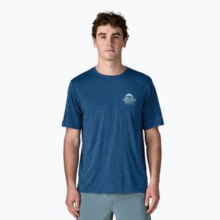 Tricou pentru bărbați Patagonia Capilene Cool Daily - Great Waves clement blue/light clement blue x-dye