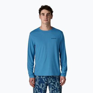 Longsleeve pentru bărbați Patagonia Capilene Cool Daily - Boardshort Logo shore blue/light shore blue x-dye