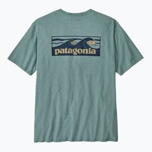 Tricou pentru bărbați Patagonia Boardshort Logo Pocket Responsibili blue sage