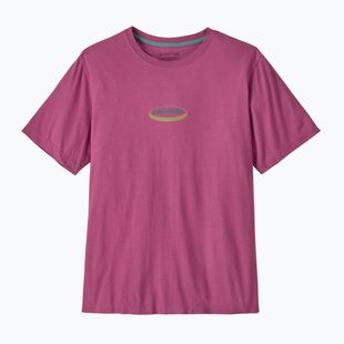 Tricou pentru bărbați Patagonia '95 Oval Logo faded magenta