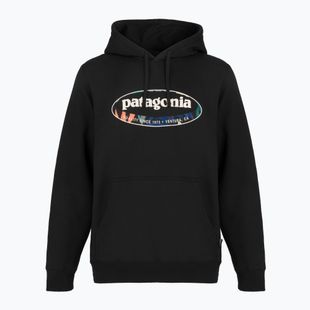 Bluză pentru bărbați Patagonia '95 Oval Logo Uprisal Hoody Black: Kaleido