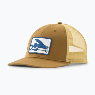 Șapcă de damă cu cozoroc Patagonia Flying Fish LoPro Trucker flying fish fork/bobcat brown