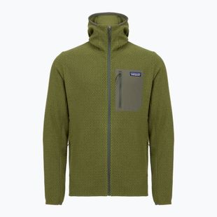 Bluză de trekking pentru bărbați Patagonia R1 Air Full Zip Hoody caper green