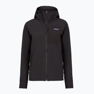 Geacă softshell pentru femei Patagonia R1 CrossStrata Hoody black