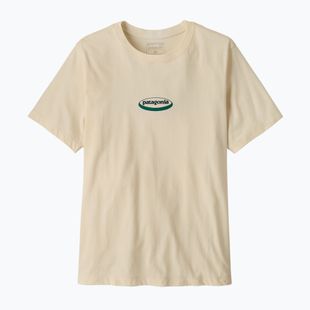 Tricou pentru bărbați Patagonia '95 Oval Logo undyed natural