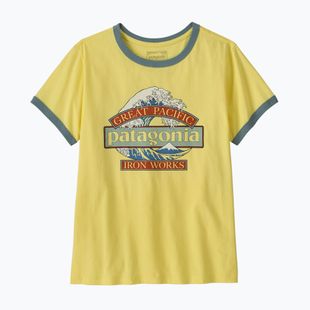 Tricou pentru femei Patagonia Great Waves Ringer Tee lemon zest