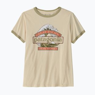 Tricou pentru femei Patagonia Great Waves Ringer Tee undyed natural