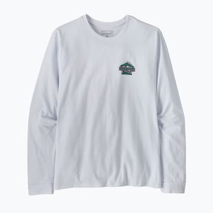 Bluză cu mânecă lungă de trekking pentru bărbați Patagonia Great Waves Responsibili Tee white