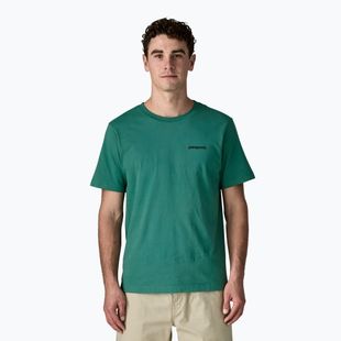 Tricou pentru bărbați Patagonia P-6 Logo gem green