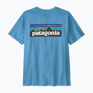 Tricou pentru bărbați Patagonia P-6 Shore blue logo